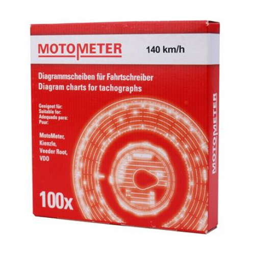 Motometer Tachográf korong 140 km/h