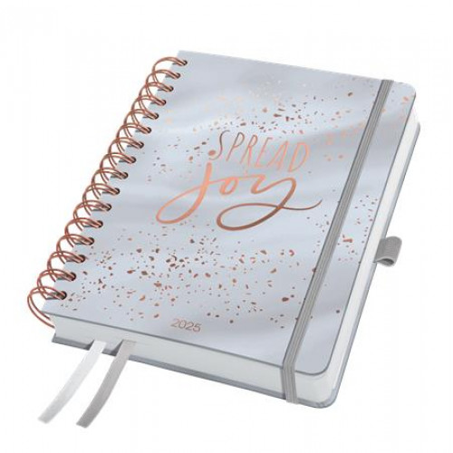 Sigel Naptár spirál A5 heti kemény boritó Jolie Glittery Joy (2025)