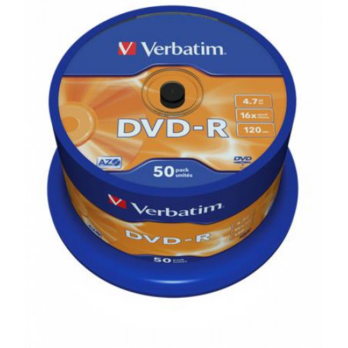 Verbatim DVD-R lemez AZO 4,7GB 16x hengeren