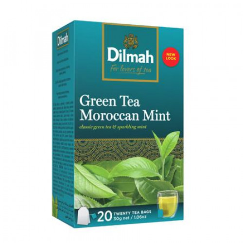 Dilmah Zöld tea 20x1,5g Marokkói menta