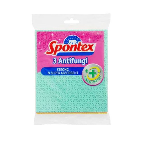 Spontex Szivacskendő 3db antibakteriális Antifungi