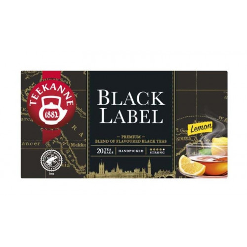Teekanne Fekete tea 20x1,65g Black Label citrommal