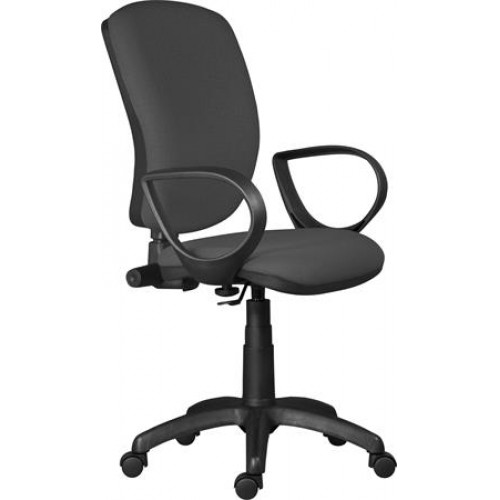 Irodai forgószék szövetborítás fekete lábkereszt Nuvola fekete-szürke