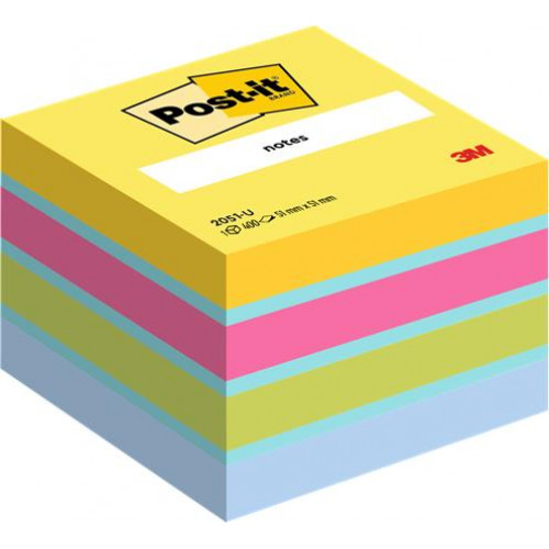 3M Postit Öntapadó jegyzettömb 51x51mm 400lap ultra színek