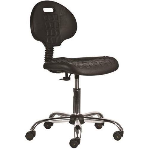 Munkaszék antisztatikus,háttámlás műanyag ülőfelület 1291 fekete