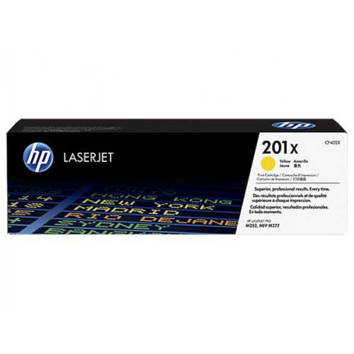 HP CF402X Lézertoner Color LaserJet Pro M252,M277 nyomtatóhoz 201X sárga 2,3k