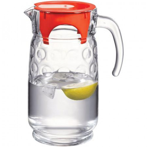 Üvegkancsó fedővel üveg 1,5l