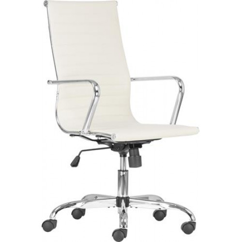 Irodai forgószék textilbőrborítás króm lábkereszt 2db/csomag Preston drapp