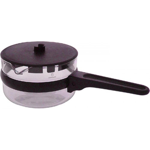 Kávékiöntő üveg műanyag fedővel alacsony 40cl