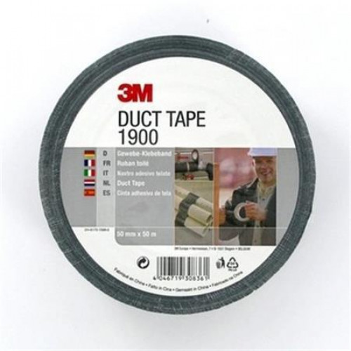 3M Ragasztószalag szövet 50mmx50m Duct Tape 1900 fekete 24 tekercs