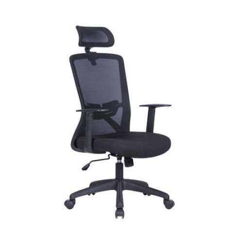 Irodai forgószék szövetborítás állítható dőlésszögű fejtámla Joy fekete