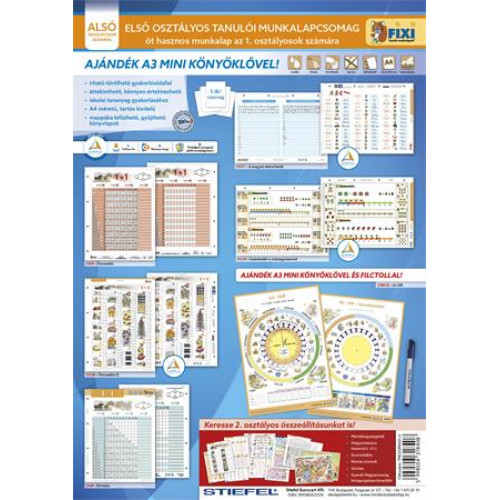 Stiefel Tanulói munkalap csomag 5 munkalap 1 alátét filc I. osztály
