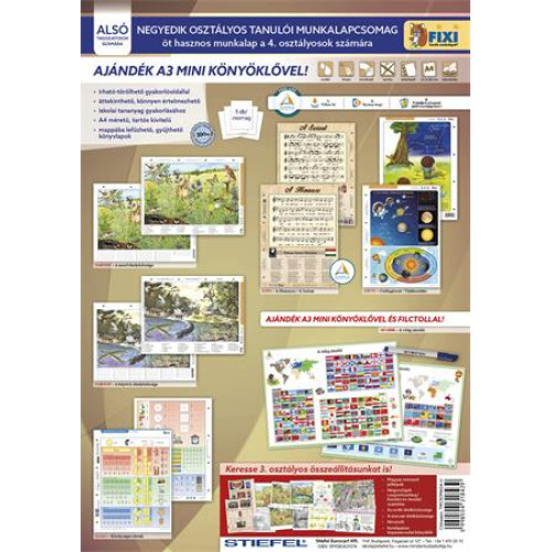 Stiefel Tanulói munkalap csomag 5 munkalap 1 alátét filc IV. osztály