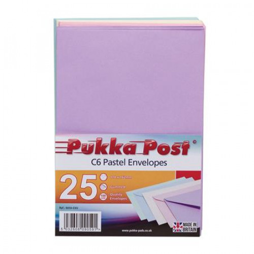 Pukka Pad Boríték C6 szilikonos Pastel vegyes színek