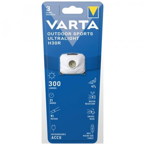 Varta Fejlámpa LED kültéri Ultralight H30R fehér