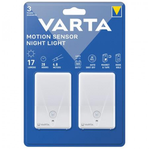 Varta Éjjeli lámpa LED 2db Motion Sensor Night
