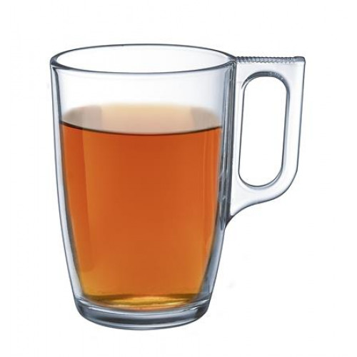 Üvegpohár füllel 6db-os szett 40 cl CoffeeTime