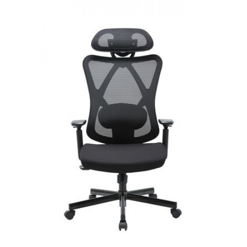 Irodai forgószék szövetborítás állítható dőlésszögű fejtámla Cope fekete