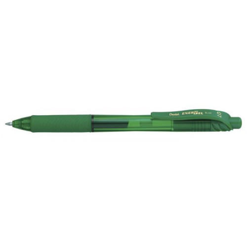 Pentel Zseléstoll 0,35mm nyomógombos EnerGelX BL107 zöld