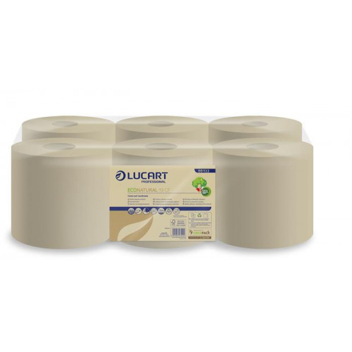 Lucart Kéztörlő tekercses 2 rétegű EcoNatural 19 CF havanna barna