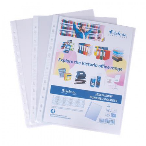 Victoria Office Genotherm lefűzhető A4 145mikron víztiszta