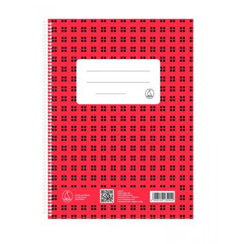 Fűzfői Spirálfüzet A5 kockás 80lap Novum