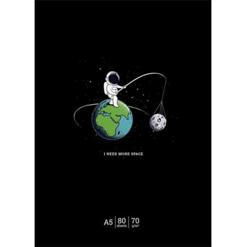 Shkolyaryk Füzet tűzött A5 vonalas 48lap I need more space vegyes