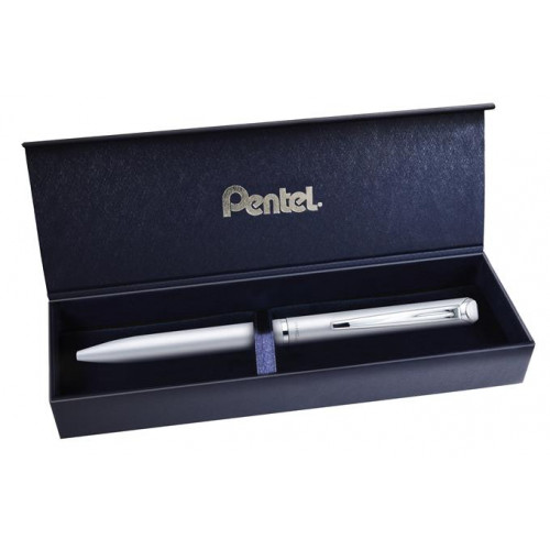 Pentel Zseléstoll 0,35mm rotációs ezüst tolltest EnerGel BL-2007 kék