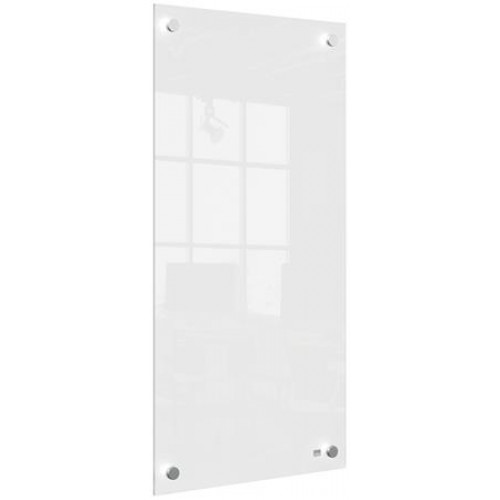 Nobo Üzenőtábla üveg fali keskeny 30x60cm Home fehér