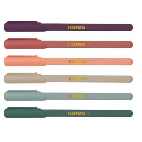 Kores Golyóstoll 1,0mm kupakos háromszögletű KOR-M Vintage kék