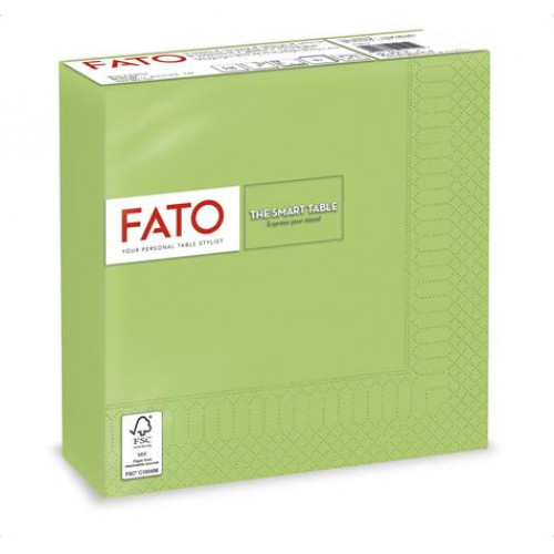 Fato Szalvéta 1/4 hajtogatott 33x33cm Smart Table zöldalma
