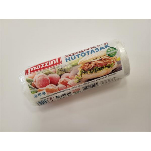 Mazzini Hűtő- és uzsonnástasak 100db 30x40cm 5l átlátszó