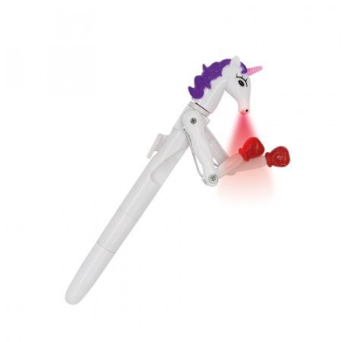 Wedo Unikornis golyóstoll 1mm LED fénnyel Lucky Punch kék