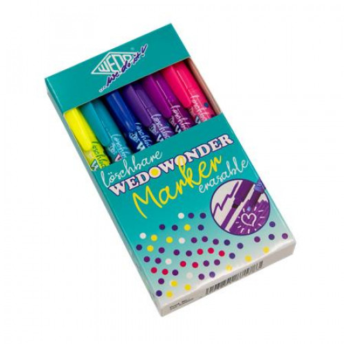 Wedo Filctoll készlet 2-3mm törölhető kétvégűwonder 6 különböző szín