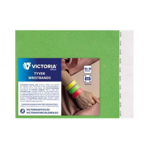 Victoria Office Karszalag 3/4 tyvek neon zöld