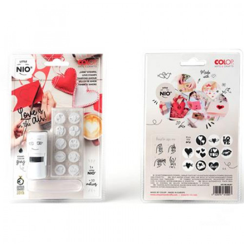 Bélyegző kirakós 10 motívummal Nio Szerelem fehér ház fekete párnával