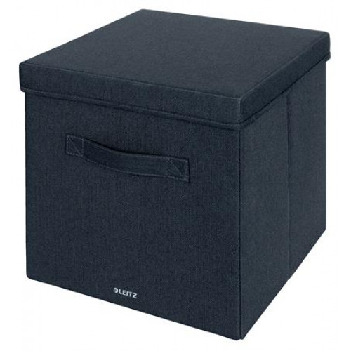 Leitz Doboz szövet borítású L méret Fabric sötétszürke
