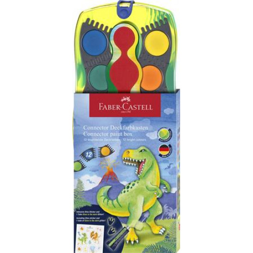 Faber-Castell Vízfesték 12 darabos összeilleszthető dinoszaurusz