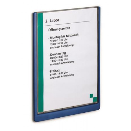 Durable Információs tábla 210x297mm CLICK SIGN kék