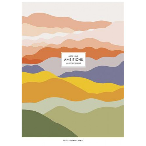 Shkolyaryk Füzet tűzött A4 vonalas 40lap Ambitions vegyes