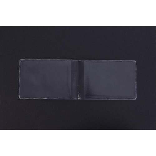 Diák- és igazolványtartó 2 lapos PVC átlátszó