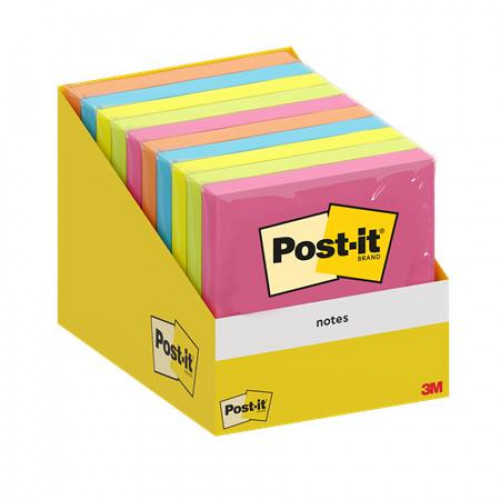 3M Postit Öntapadó jegyzettömb 76x76mm 100lap vegyes szín