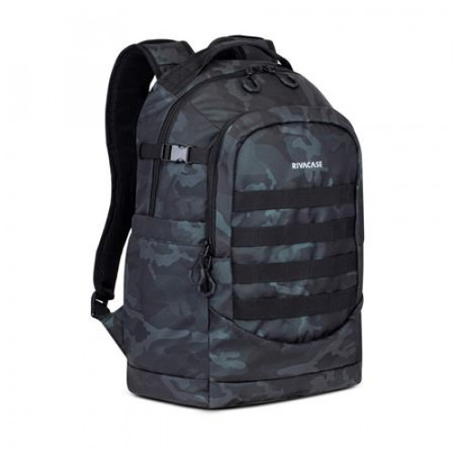Rivacase Notebook hátizsák 15,6 28L 7631 Sherwood Navy Camo fekete-terepminta