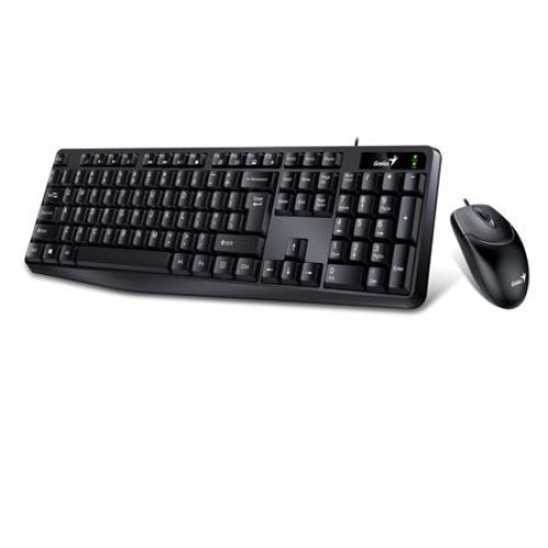 Genius Egér- és billentyűzet készlet vezetékes USB HUN,KM-170 fekete