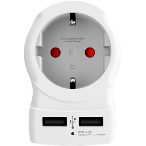 Skross Adapter Egyesült Királyságba utazóknak USB földelt