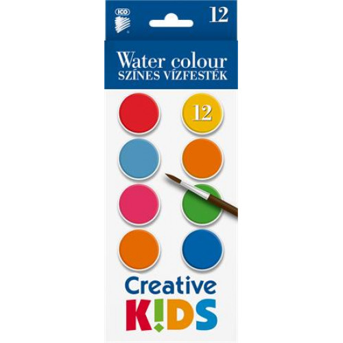 Ico Vízfesték 12 darabos 28mm Creative Kids