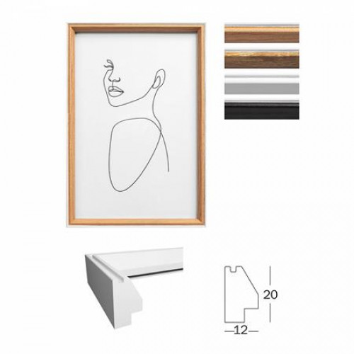 Képkeret fa 10x15cm Silhouette bükkfa