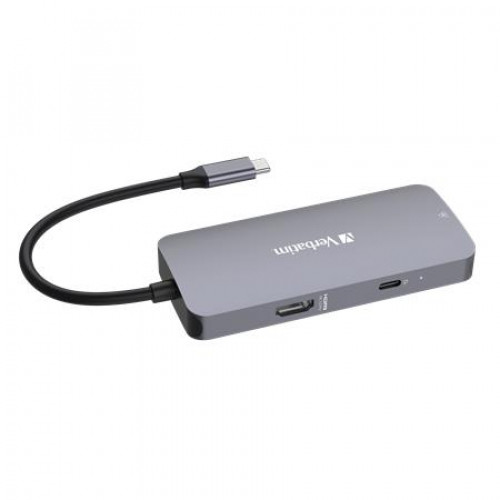 Verbatim USB elosztó-HUB USB-C PD/1xHDMI/1xRJ45/2xUSB-A 3.2 Gen1