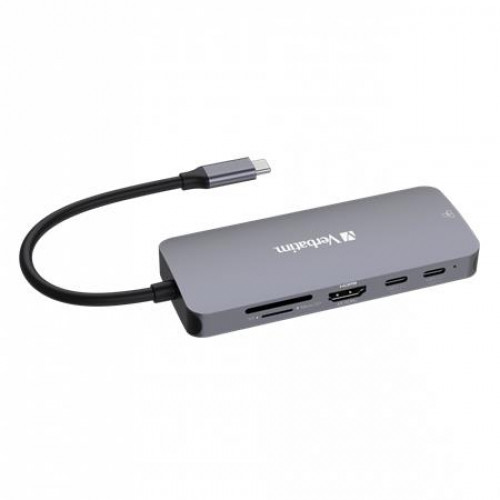 Verbatim USB elosztó-HUB 2xUSB-C/1xHDMI/3xUSB-A/RJ45/SD/mSD
