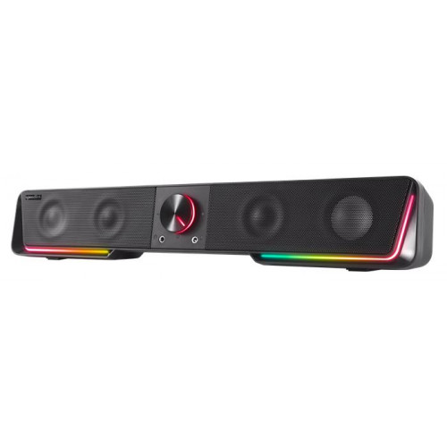 Speedlink Hangszóró 12W 2x3.5mm jack + USB-A GRAVITY RGB Stereo Soundbar fekete